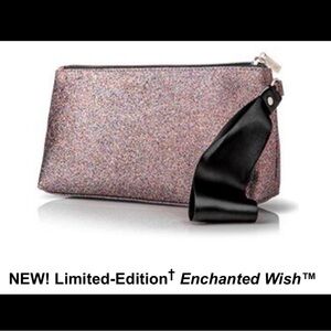 Mary Kay NWOT Sparkling Cosmetic Bag with Black Strap